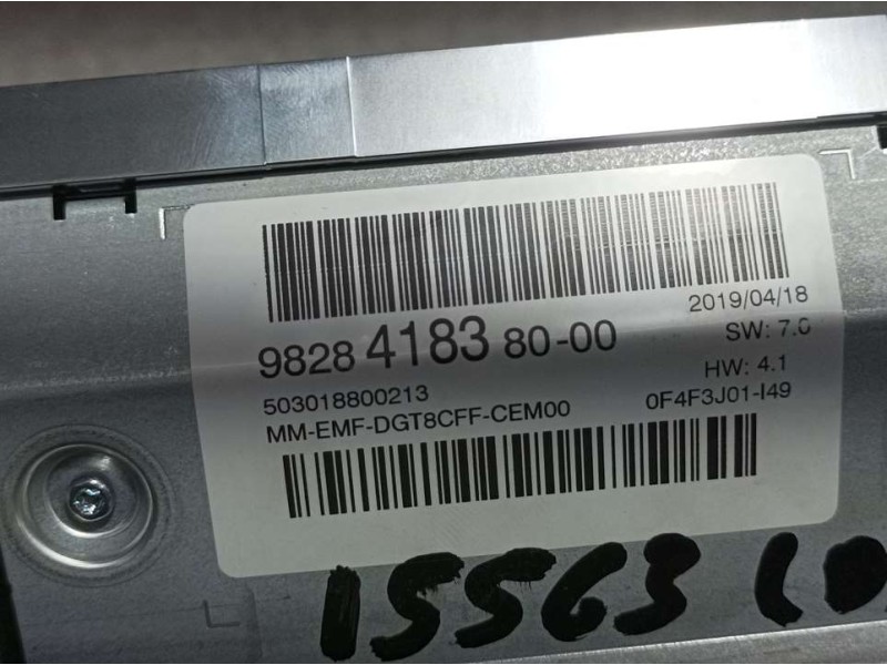 Recambio de sistema navegacion gps para peugeot 3008 gt line referencia OEM IAM 9828419380 503018800213 