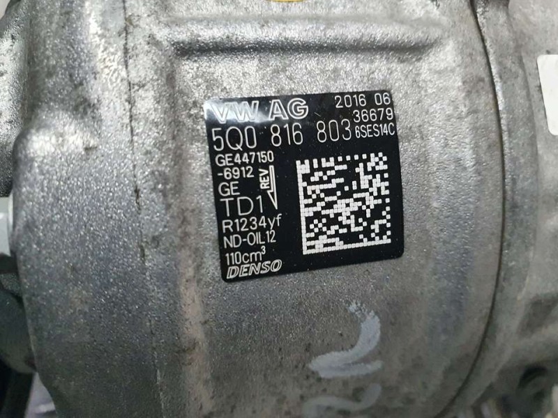 Recambio de compresor aire acondicionado para seat leon (5f1) reference referencia OEM IAM 5Q0820803K 4471506912 DENSO