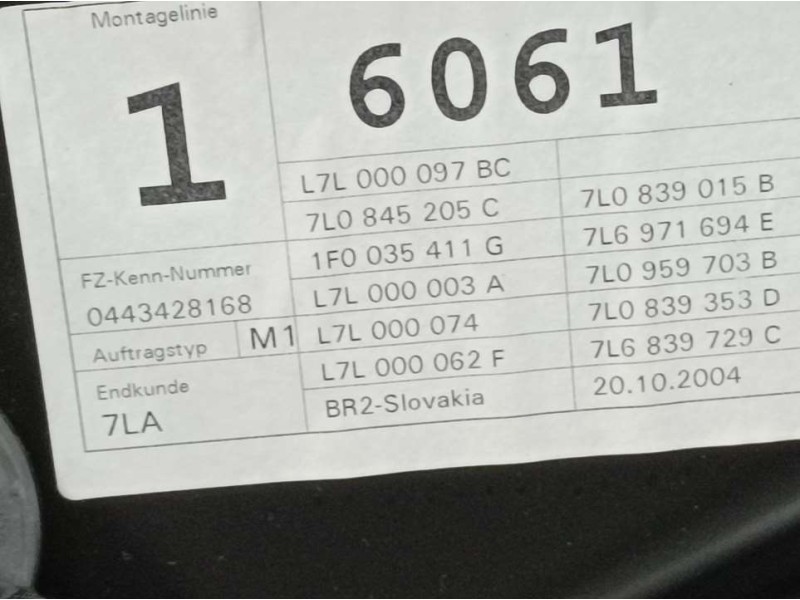 Recambio de elevalunas trasero izquierdo para volkswagen touareg (7la) tdi v10 referencia OEM IAM 7L0845205C  ELECTRICO