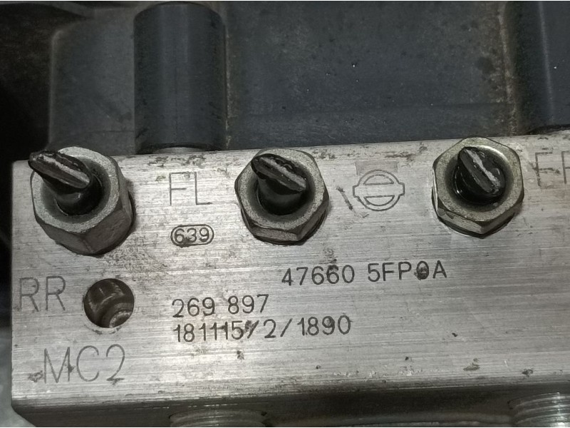 Recambio de abs para nissan micra v (k14) red soul referencia OEM IAM 476605FP0A 269897 BOSCH