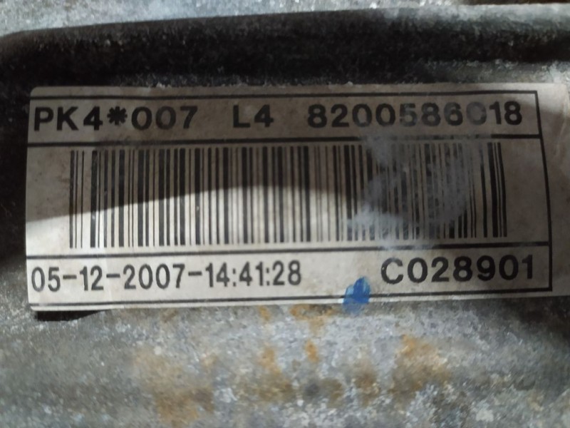 Recambio de caja cambios para renault laguna grandtour iii dynamique referencia OEM IAM PK4007 C028901 6VELOCIDADES