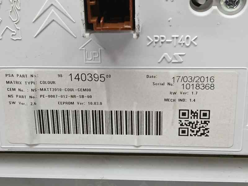 Recambio de cuadro instrumentos para peugeot 2008 (--.2013) gt line referencia OEM IAM 9814699280 9814039580 