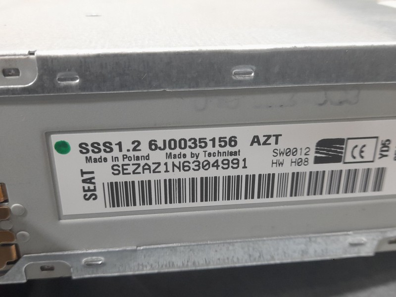 Recambio de sistema audio / radio cd para seat ibiza iv (6j5, 6p1) 1.2 referencia OEM IAM 6J0035156  