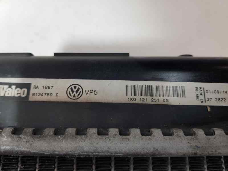 Recambio de radiador agua para seat altea xl (5p5) i-tech referencia OEM IAM 1K0121251CM M124789C VALEO-SOPORTE ROTO