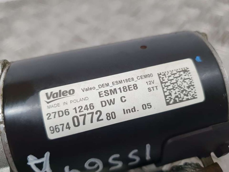 Recambio de motor arranque para peugeot 2008 (--.2013) gt line referencia OEM IAM 9674077280 ESM18E8 VALEO