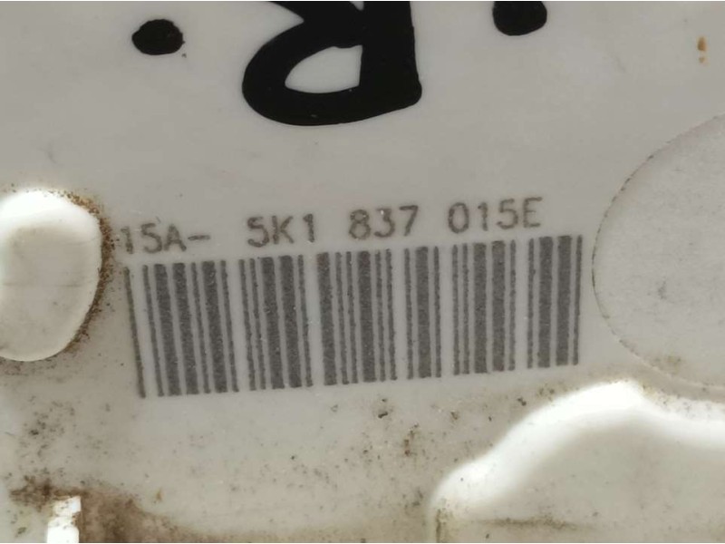 Recambio de cerradura puerta trasera izquierda para volkswagen polo (6c1) bluemotion referencia OEM IAM 5K1837015E  ELECTRICA