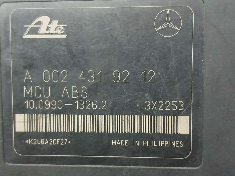 Recambio de abs para mercedes-benz clase c (w202) berlina 250 td (202.128) referencia OEM IAM A0024319212 10020400134 ATE