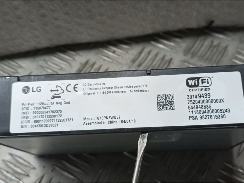 Recambio de modulo electronico para opel crossland x selective referencia OEM IAM 9827615380 544948685 LG MODULO WIFI