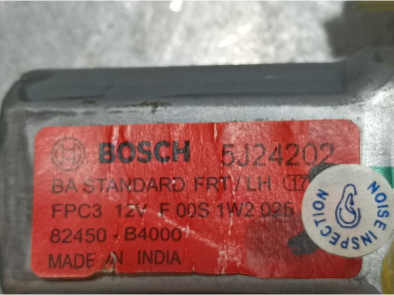 Recambio de elevalunas delantero izquierdo para hyundai i10 style referencia OEM IAM 82450B4000 F00S1W2025 BOSCH ELECTRICO 2 PIN