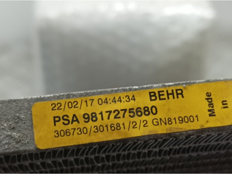 Recambio de condensador / radiador aire acondicionado para peugeot 3008 gt line referencia OEM IAM 9817275680 306730 BEHR