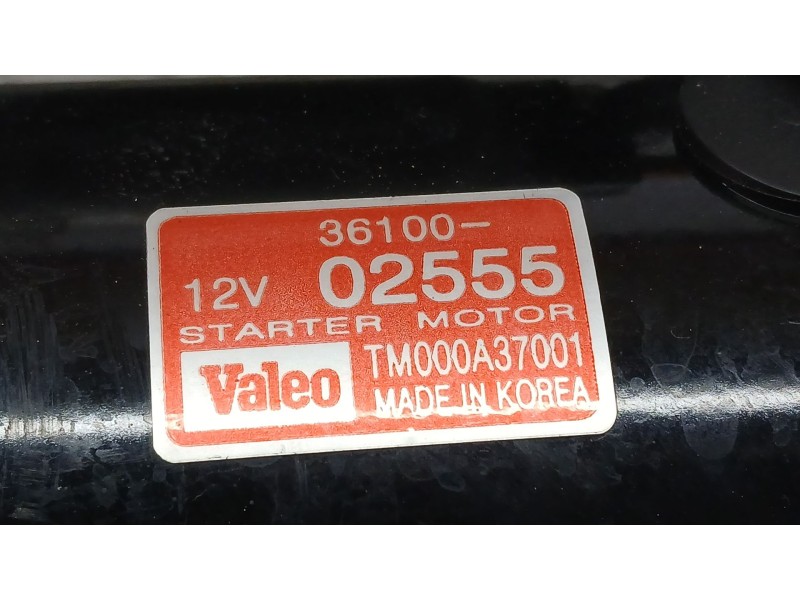 Recambio de motor arranque para hyundai i10 i (pa) 1.1 referencia OEM IAM 3610002555 VALEO TM000A37001