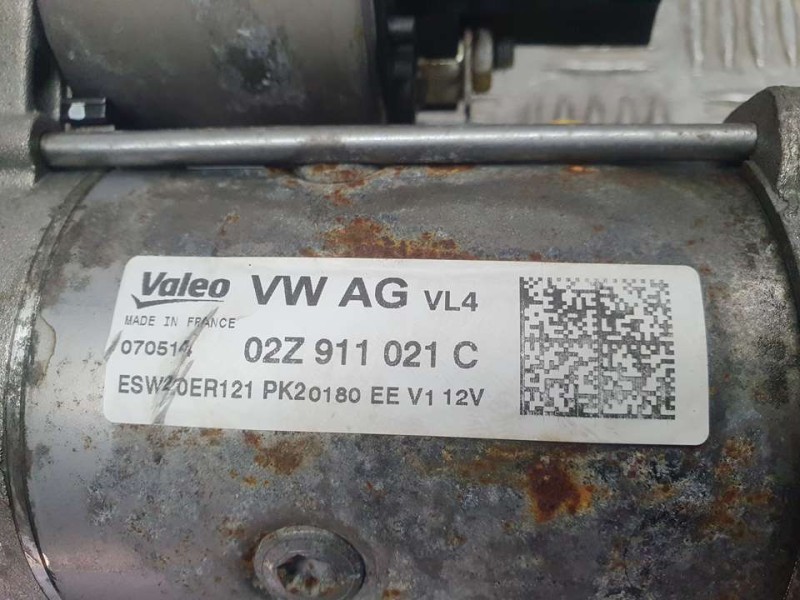 Recambio de motor arranque para volkswagen polo (6c1) bluemotion referencia OEM IAM 02Z911021C ESW20ER121 VALEO