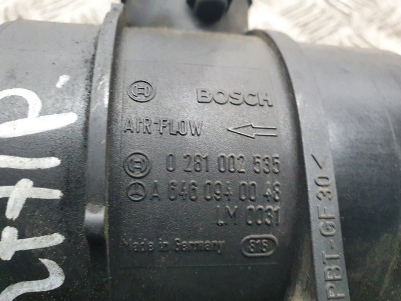Recambio de caudalimetro para mercedes-benz clase c (w204) berlina c 220 cdi (204.008) referencia OEM IAM A6460940048 0281002535