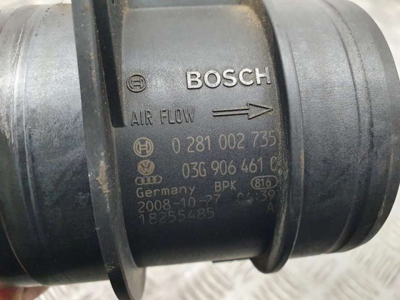 Recambio de caudalimetro para volkswagen tiguan (5n1) advance referencia OEM IAM 03G906461C 0281002735 BOSCH