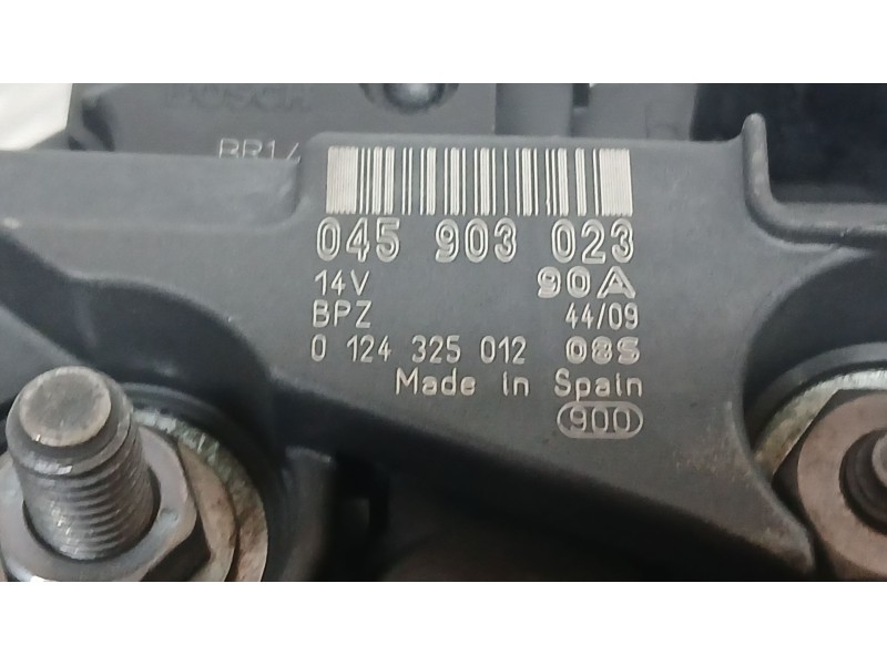 Recambio de alternador para skoda fabia ii (542) 1.4 tdi referencia OEM IAM 045903023 BOSCH 0124325012