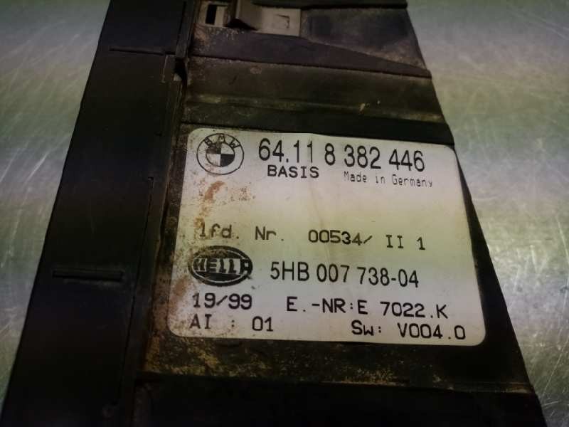 Recambio de mando climatizador para bmw serie 3 berlina (e46) 320d referencia OEM IAM 64118382446 5HB00773804 