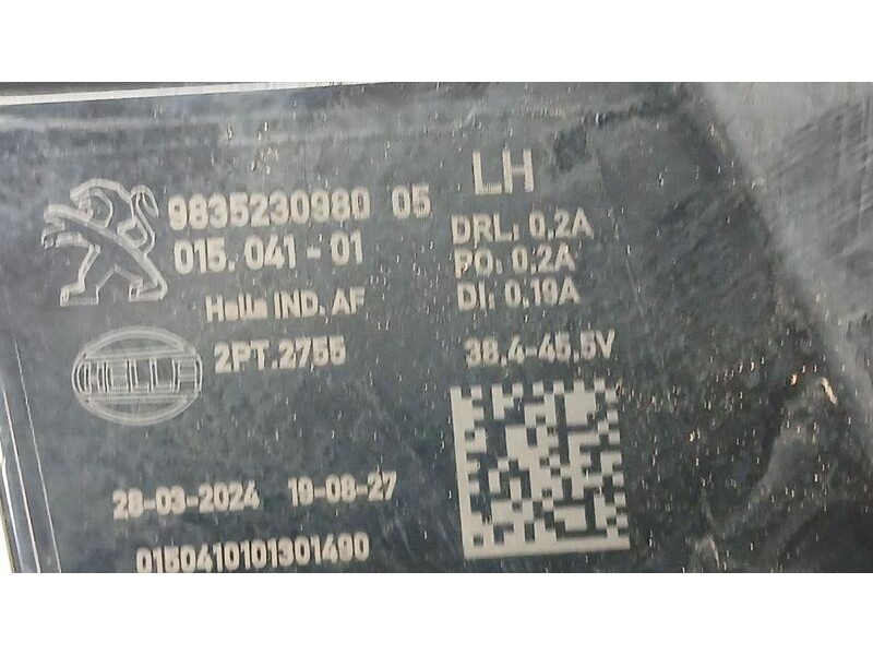 Recambio de piloto delantero izquierdo para peugeot 308 sw iii (fc_, fj_, fr_, f4_, fn_) bluehdi 130 (fcyhzl, fcyhzt) referencia