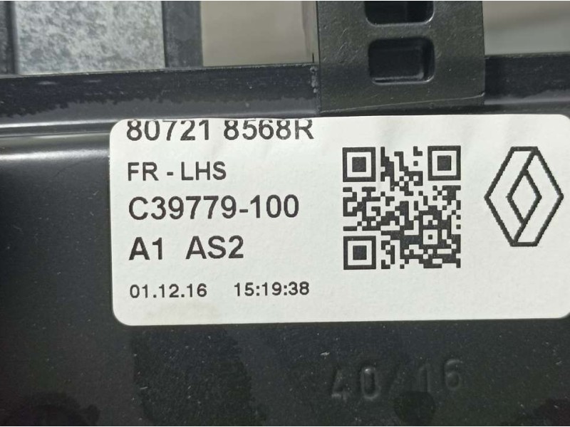 Recambio de elevalunas delantero izquierdo para renault kadjar business referencia OEM IAM 807218568R  ELECTRICO