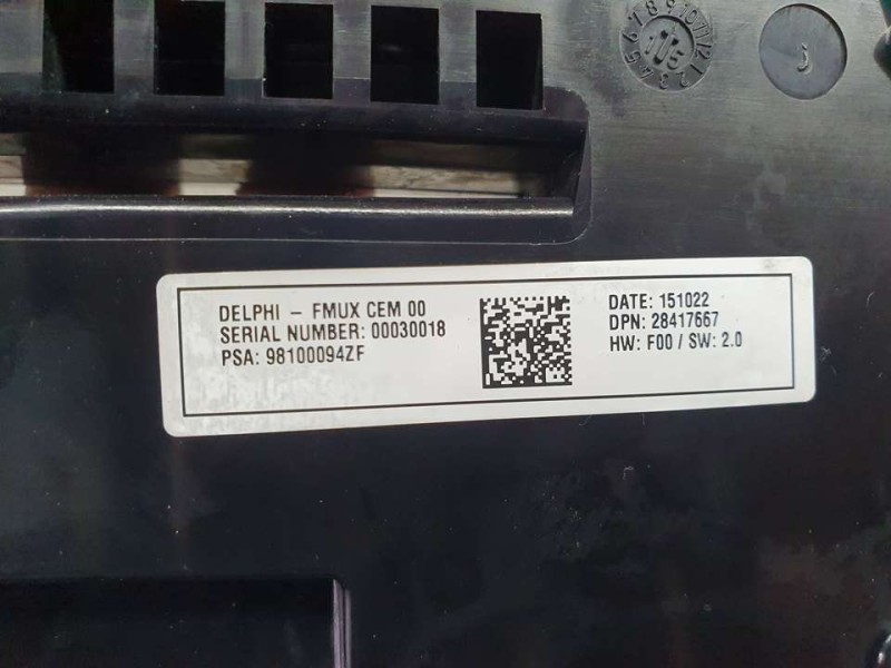 Recambio de mando climatizador para citroën ds4 design referencia OEM IAM 98100094ZF  