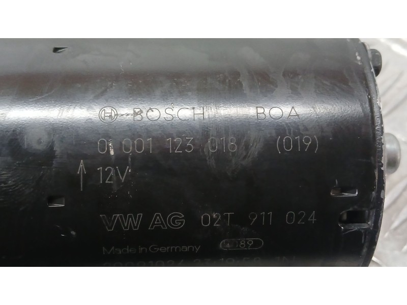 Recambio de motor arranque para skoda fabia ii (542) 1.4 tdi referencia OEM IAM 02T911024 BOSCH 0001123018