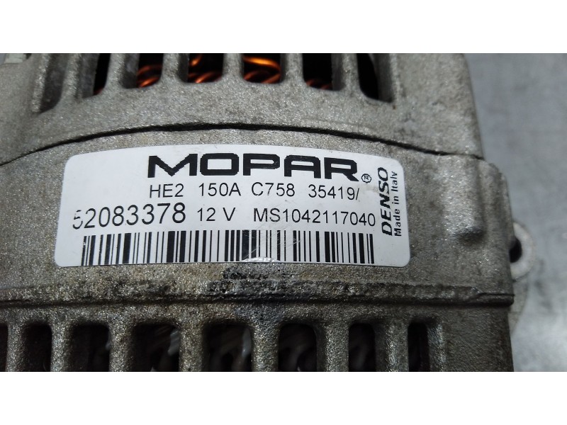 Recambio de alternador para fiat doblo cargo (263_) 1.3 d multijet (263wxu1a) referencia OEM IAM 52083378 ms1042117040 mopar