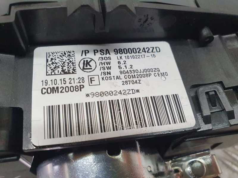 Recambio de mando luces y limpia para citroën ds4 design referencia OEM IAM 98000242ZD 1010221715 LK