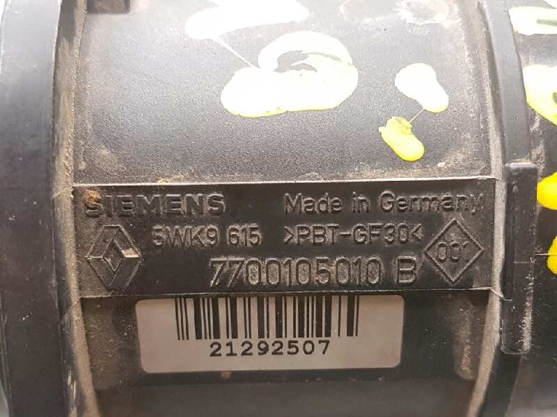 Recambio de caudalimetro para renault megane i classic (la0) 1.9 dti diesel cat referencia OEM IAM 7700105010B 5WK9615 SIEMENS