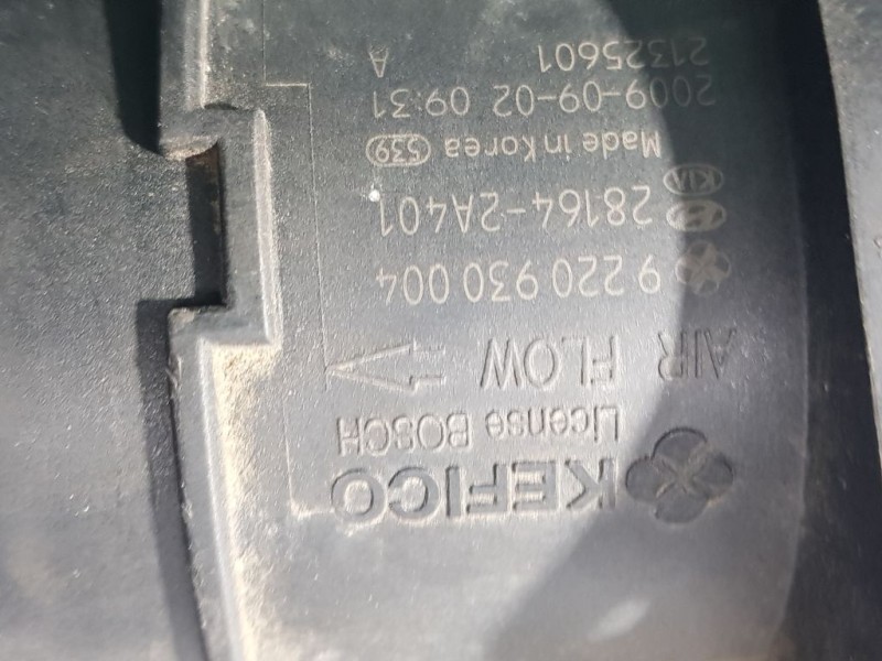 Recambio de caudalimetro para kia cee´d drive referencia OEM IAM 281642A401 9220930004 KEFICO