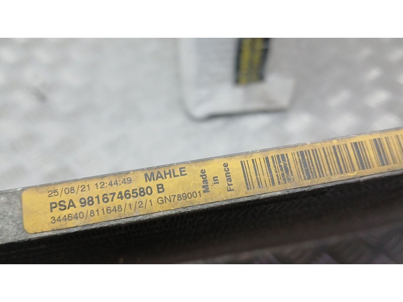 Recambio de condensador / radiador aire acondicionado para toyota proace furgoneta (mdz_) 1.5 d4d (mdz8) referencia OEM IAM 9816