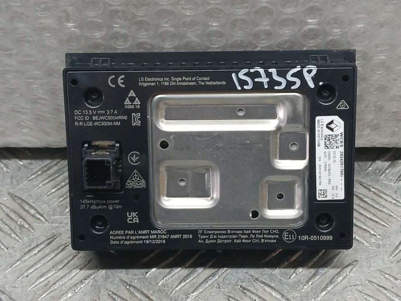 Recambio de cargador inductivo para renault captur ii equilibre referencia OEM IAM 283426179R WC500M LE ELECTRONICS