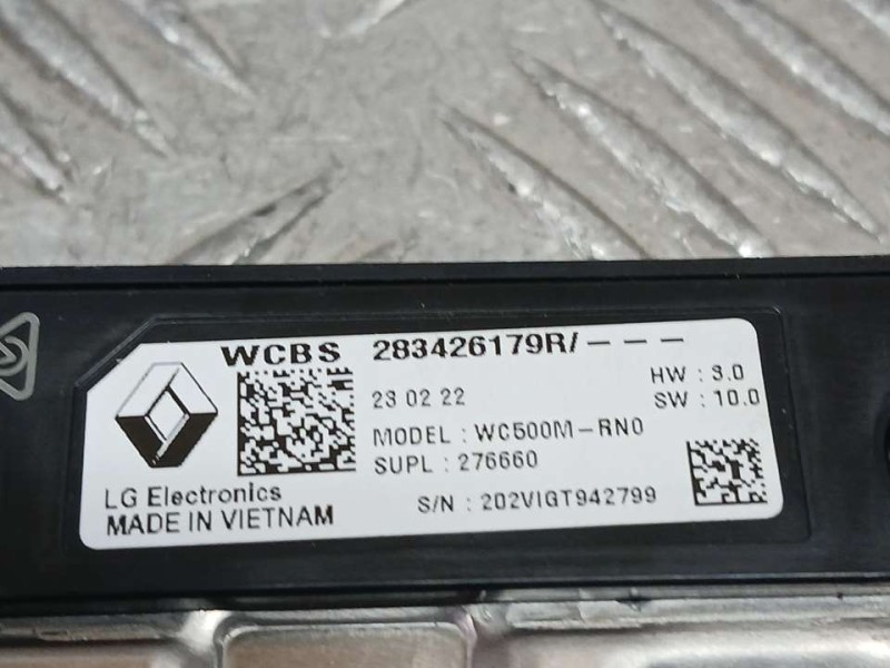 Recambio de cargador inductivo para renault captur ii equilibre referencia OEM IAM 283426179R WC500M LE ELECTRONICS