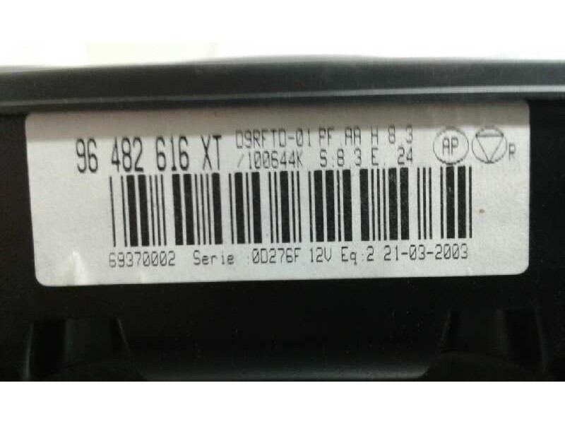 Recambio de mando climatizador para peugeot 406 berlina (s1/s2) srdt referencia OEM IAM 69370002 1000001996271 96482616XT