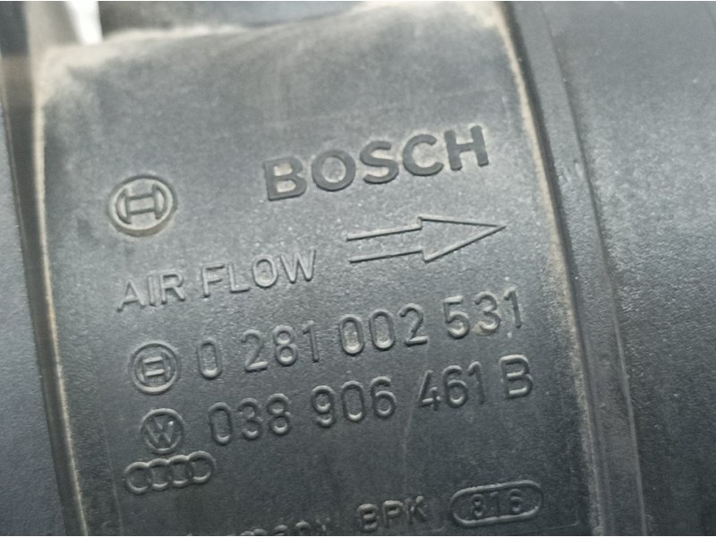 Recambio de caudalimetro para volkswagen golf v berlina (1k1) highline referencia OEM IAM 038906461B 0281002531 BOSCH