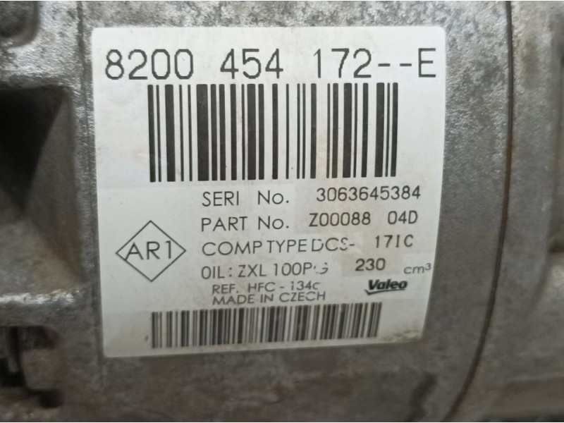 Recambio de compresor aire acondicionado para renault trafic combi (ab 4.01) 9 - plazas (l1h1) 2,9t combi corto referencia OEM I