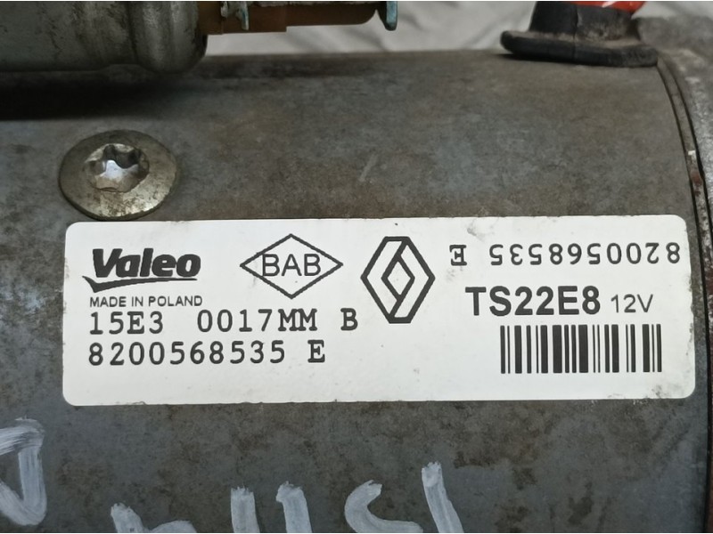 Recambio de motor arranque para renault trafic combi (ab 4.01) 9 - plazas (l1h1) 2,9t combi corto referencia OEM IAM 8200568535E