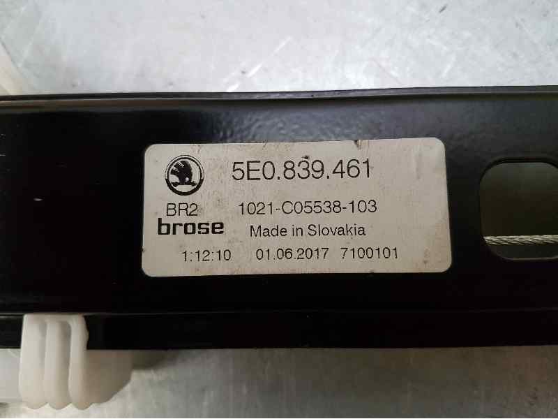 Recambio de elevalunas trasero izquierdo para skoda octavia lim. (5e3) ambition referencia OEM IAM 5E0839461 5 PINS ELECTRICO