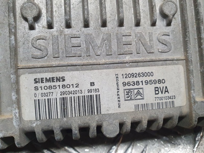 Recambio de centralita cambio automatico para peugeot 306 berlina 4 puertas (s1) style referencia OEM IAM 9638195980 S108518012 