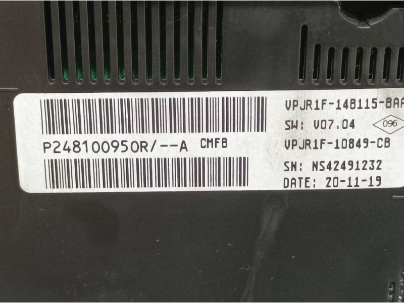 Recambio de cuadro instrumentos para renault clio v zen referencia OEM IAM P249100950R NS42494232 