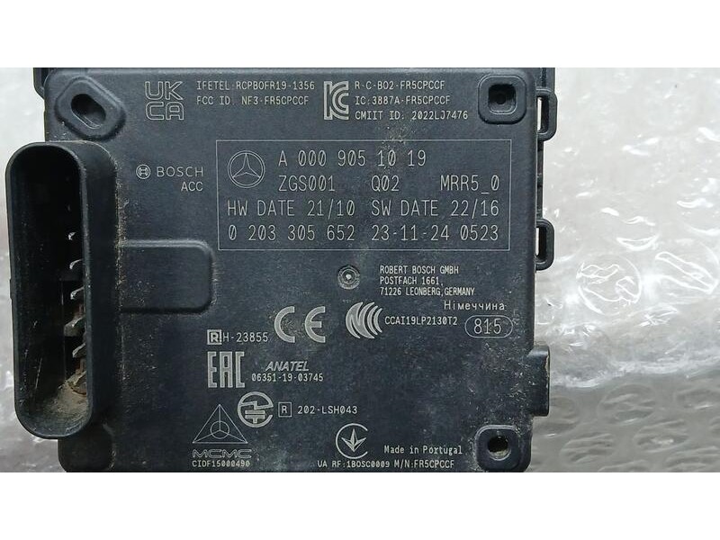 Recambio de sensor para mercedes-benz clase c (w206) c 300 de (206.208) referencia OEM IAM A0009051019 SENSOR DE RADAR BOSCH 020