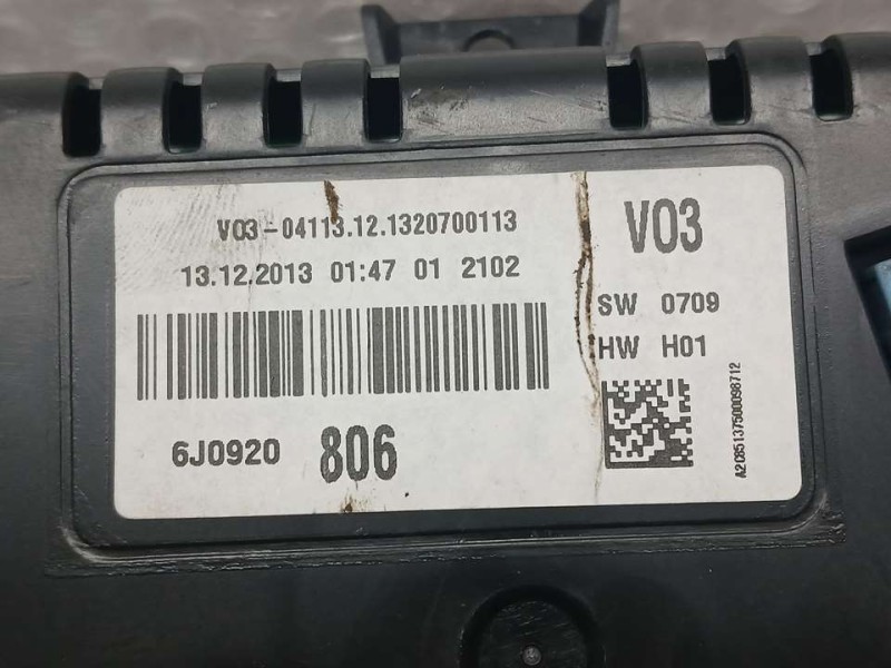 Recambio de cuadro instrumentos para seat ibiza (6j5) reference referencia OEM IAM 6J0920806 A2C85137500 VDO