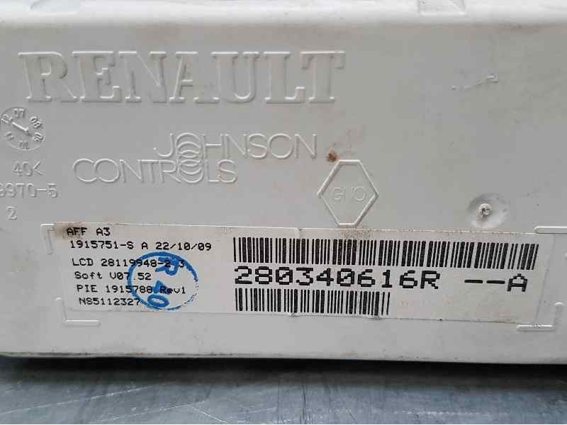 Recambio de pantalla multifuncion para renault megane iii berlina 5 p dynamique referencia OEM IAM 280340616R  JOHNSON CONTROLS