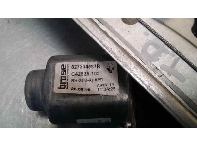 Recambio de elevalunas trasero derecho para renault megane iv berlina 5p business referencia OEM IAM 827204587R 6 PINS ELECTRICO