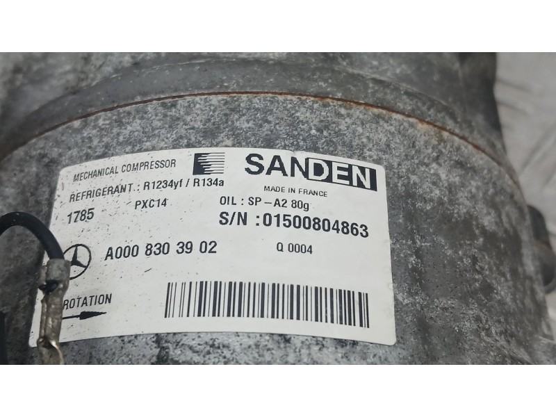 Recambio de compresor aire acondicionado para mercedes-benz vito tourer (w447) 114 cdi / 114 bluetec (447.701, 447.703, 447.705)
