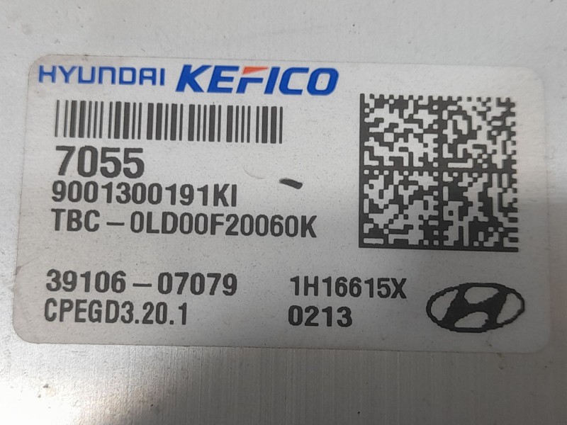 Recambio de centralita motor uce para hyundai i20 klass referencia OEM IAM 3910607079 9001300191KI KEFICO