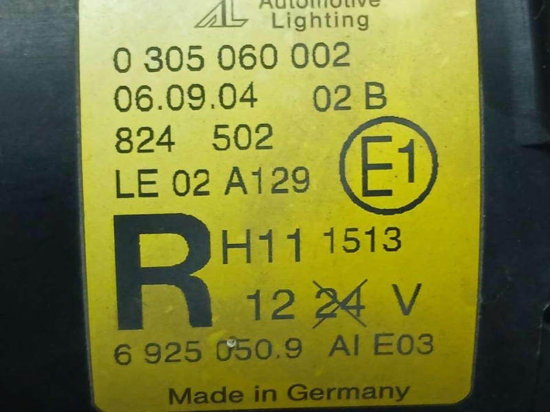 Recambio de faro antiniebla derecho para bmw mini (r50,r53) one d referencia OEM IAM 69250509 0305060002 AL AUTOMOTIVE