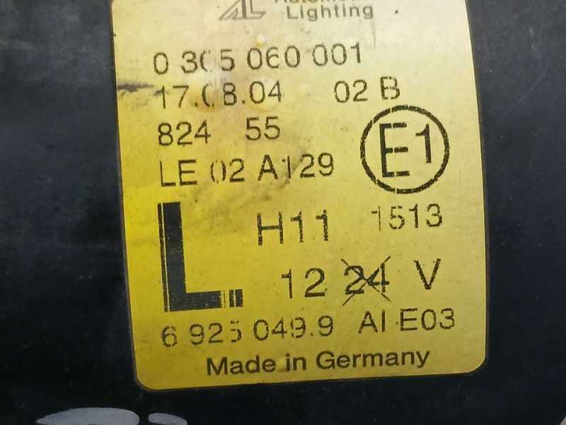 Recambio de faro antiniebla izquierdo para bmw mini (r50,r53) one d referencia OEM IAM 69250499 0605060001 AL AUTOMOTIVE