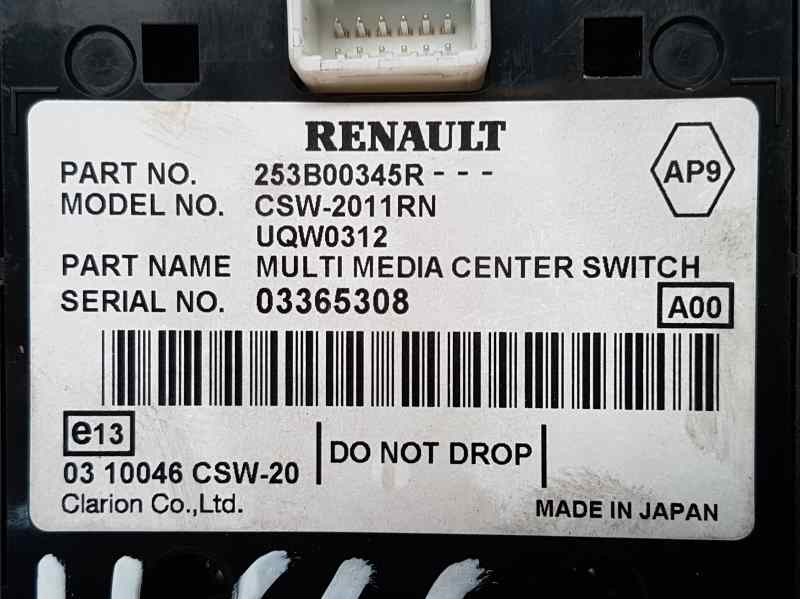 Recambio de mando multifuncion para renault megane iii berlina 5 p dynamique referencia OEM IAM 253B00345R CSW2011RN 