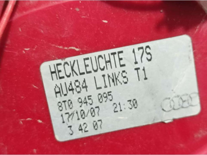 Recambio de piloto trasero izquierdo para audi a5 coupe (8t) 2.7 tdi referencia OEM IAM 8T0945095  EXTERIOR