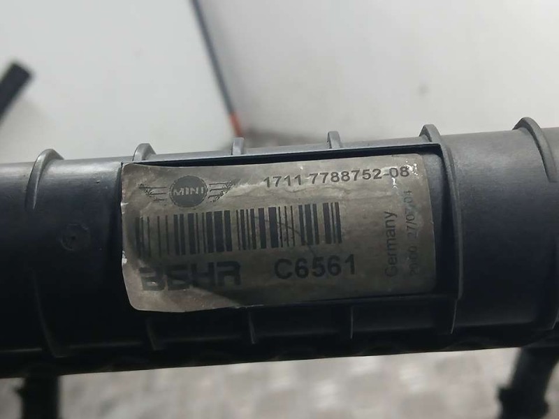 Recambio de radiador agua para bmw mini (r50,r53) one d referencia OEM IAM 7788752 C6561 BEHR