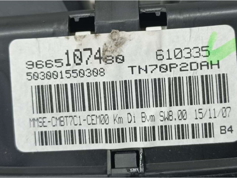 Recambio de cuadro instrumentos para peugeot 308 sport referencia OEM IAM 9665107480 503001550308 